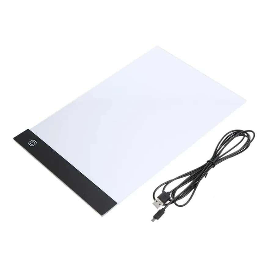 Mesa Com Luz Led  De Desenho Cabo USB Para Papel A4 Transposição