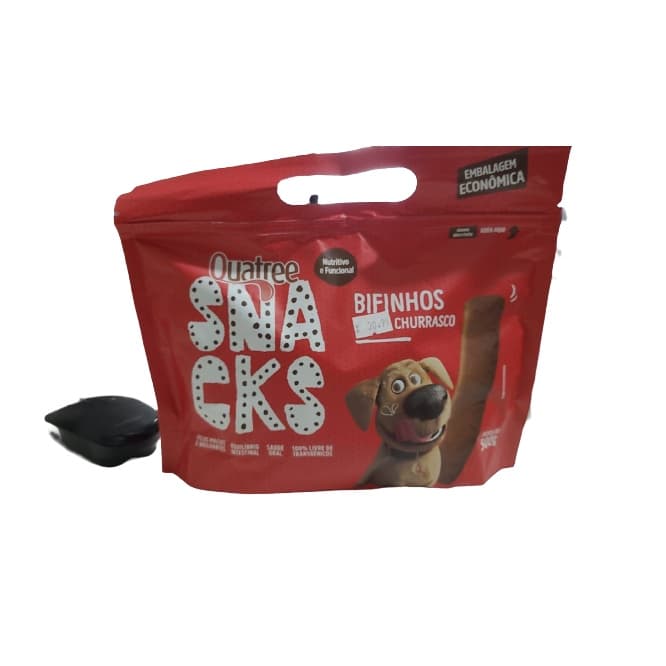 Petisco Bifinho Quatree Snack Churrasco Natural 500 gr