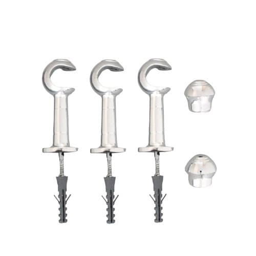 3 Unidade de Suporte 19mm Para Varão De Cortina