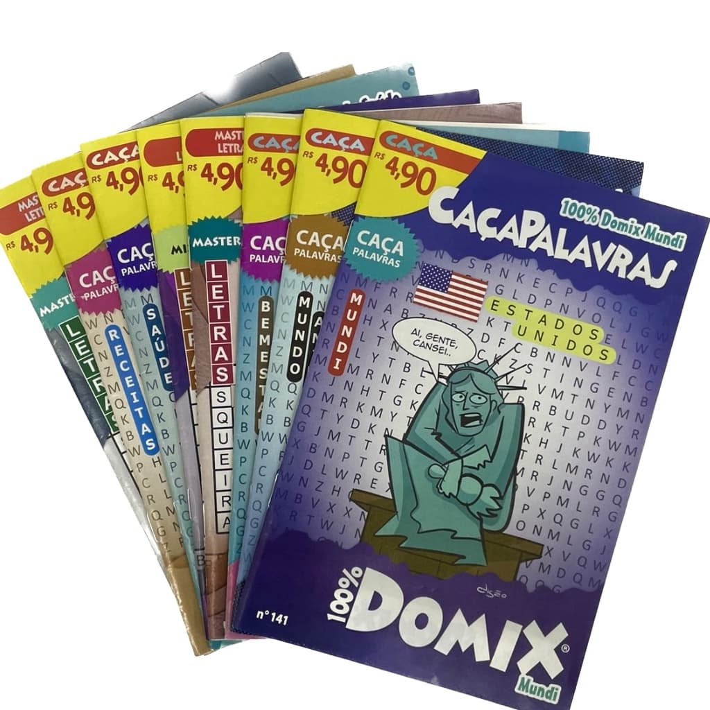 15 Passatempos Só Caça Palavras Sortido Sem Repetição Domix