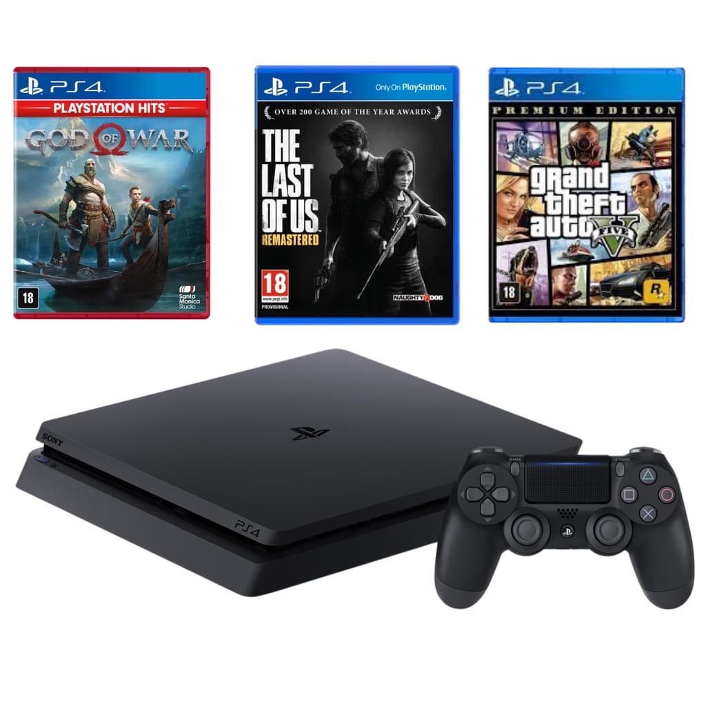 Ps4 Playstation 4 Completo Semi Novo 500GB  + 1 Controle Original + GTA V
