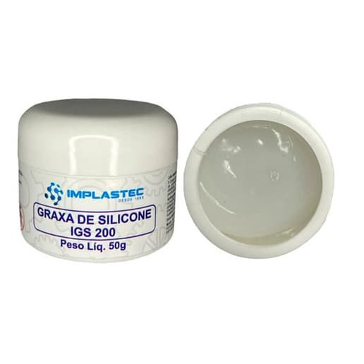 Kit 2 Graxa de Silicone Implastec Pote 50g - Graxa Silicone Dielétrica
