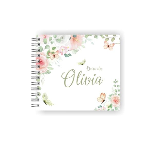 Livro do Bebê Personalizado | Floral Menina