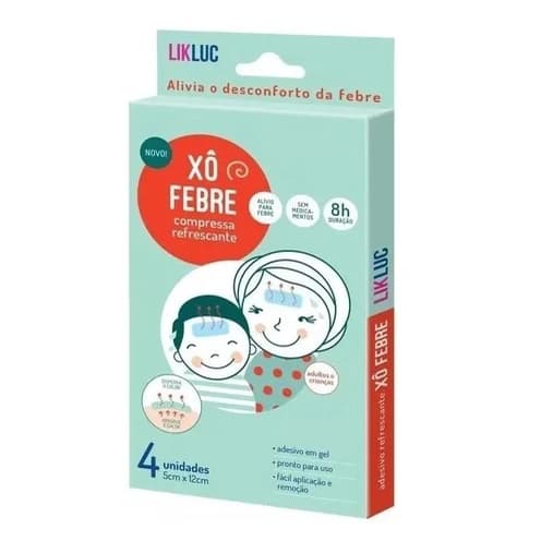 Xô Febre Compressa Refrescante para Alivio da Febre LikLuc