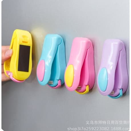 Mini Máquina Seladora A Pilha Colorida Com Imã De Geladeira