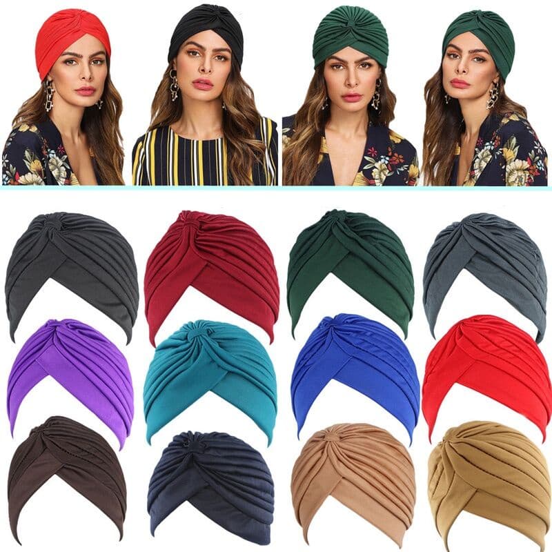 Chapéu Turbante Feminino Lenço de Cabelo Tam Único