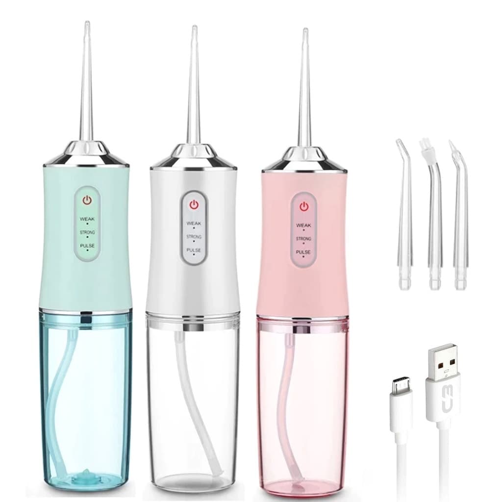 Irrigador Oral Portátil Recarregável 220ml com 3 Modos de Uso