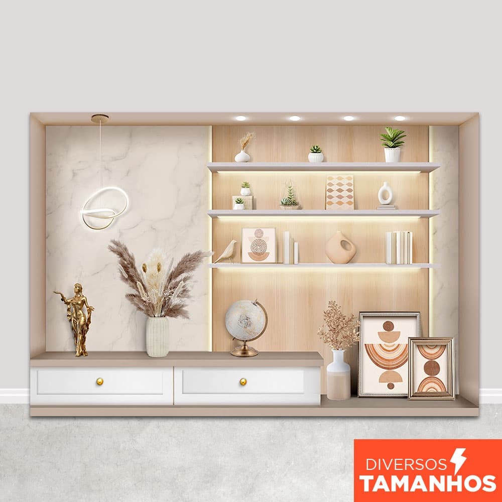 Fundo Fotográfico Escritório Cenário Live Painel Em Tecido Sublimado - FFC-801