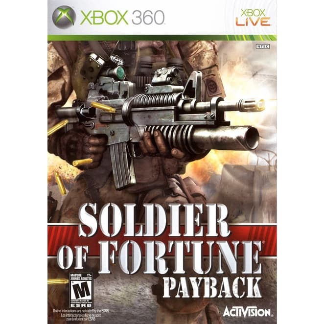 soldier of fortune payback xbox 360 - MIDIA FÍSICA