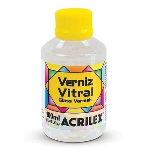 Verniz Vitral Incolor Acrilex 100ml Transparente Brilhante Original