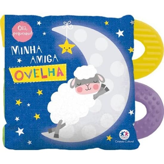 Livro de Pano Minha Amiga Ovelha com Mordedor Ciranda Cultural