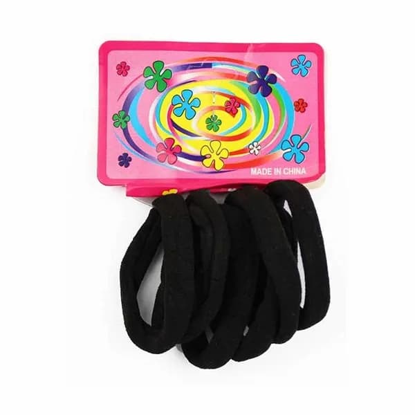 Kit Elástico para Cabelo(Xuxinha) Cor Preta WL-037