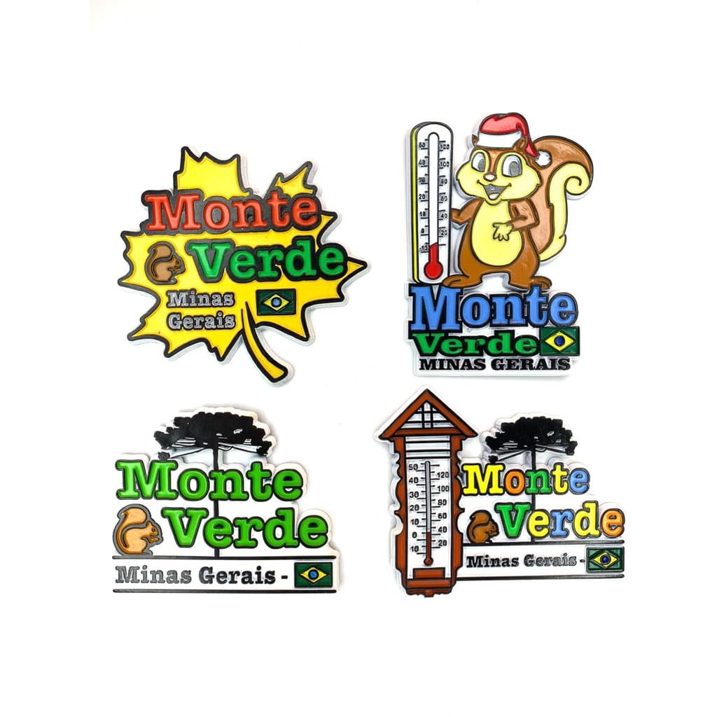 Imãs de Geladeira Monte Verde Decorativos Emborrachados