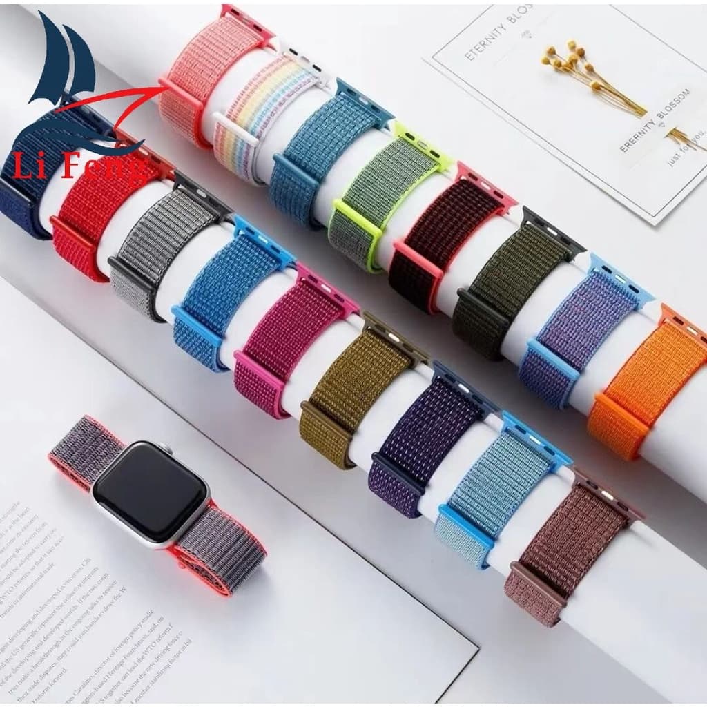 Pulseira Nylon Velcro Para Watch 38/40/41mm- 42/44/45mm iwo F8 E Ultra 49mm