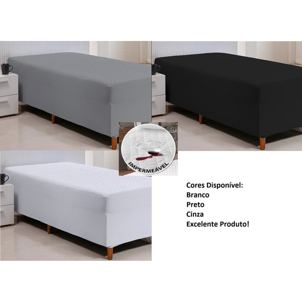 Protetor Capa De Colchão Impermeável Para Box Conjugado Solteiro