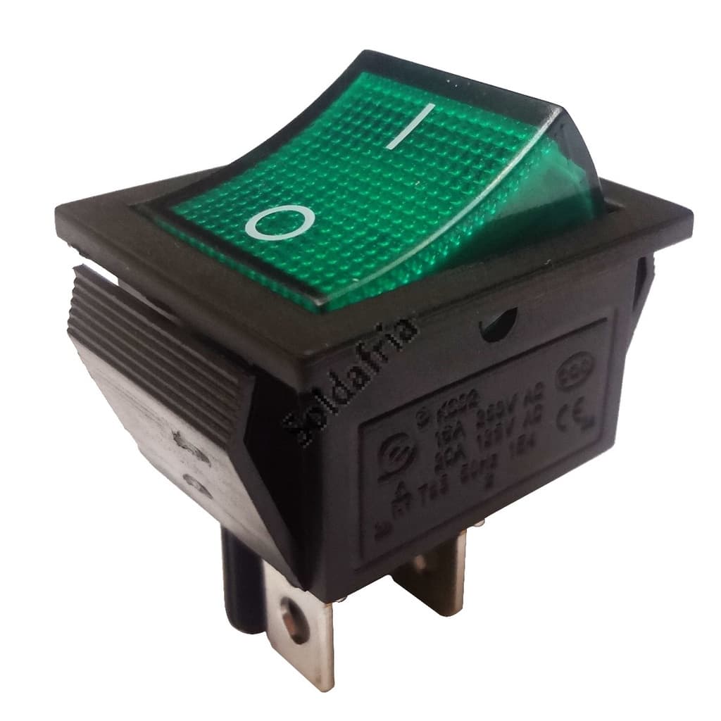 01 un. Chaves Gangorra Kcd4-201 4 Terminais 16a 250v - VD