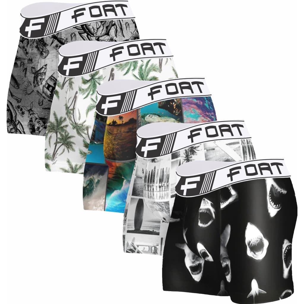 Kit Com 10 ou 5 Cuecas Microfibra Boxer PROMOÇÃO adulto Elastico