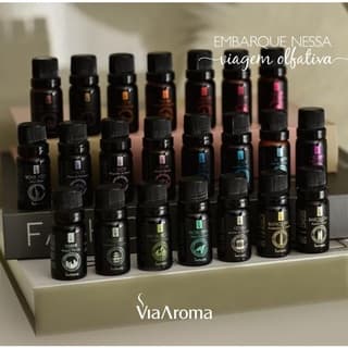 ESSÊNCIA VIA AROMA PARA AROMATIZADOR - DIFUSOR ELÉTRICO DE AMBIENTES 10 ML - LINHA MUNDO E SENSAÇÕES.