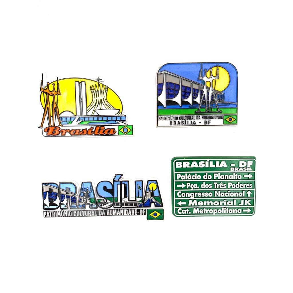 Imãs de Geladeira Brasília Decorativos Emborrachados
