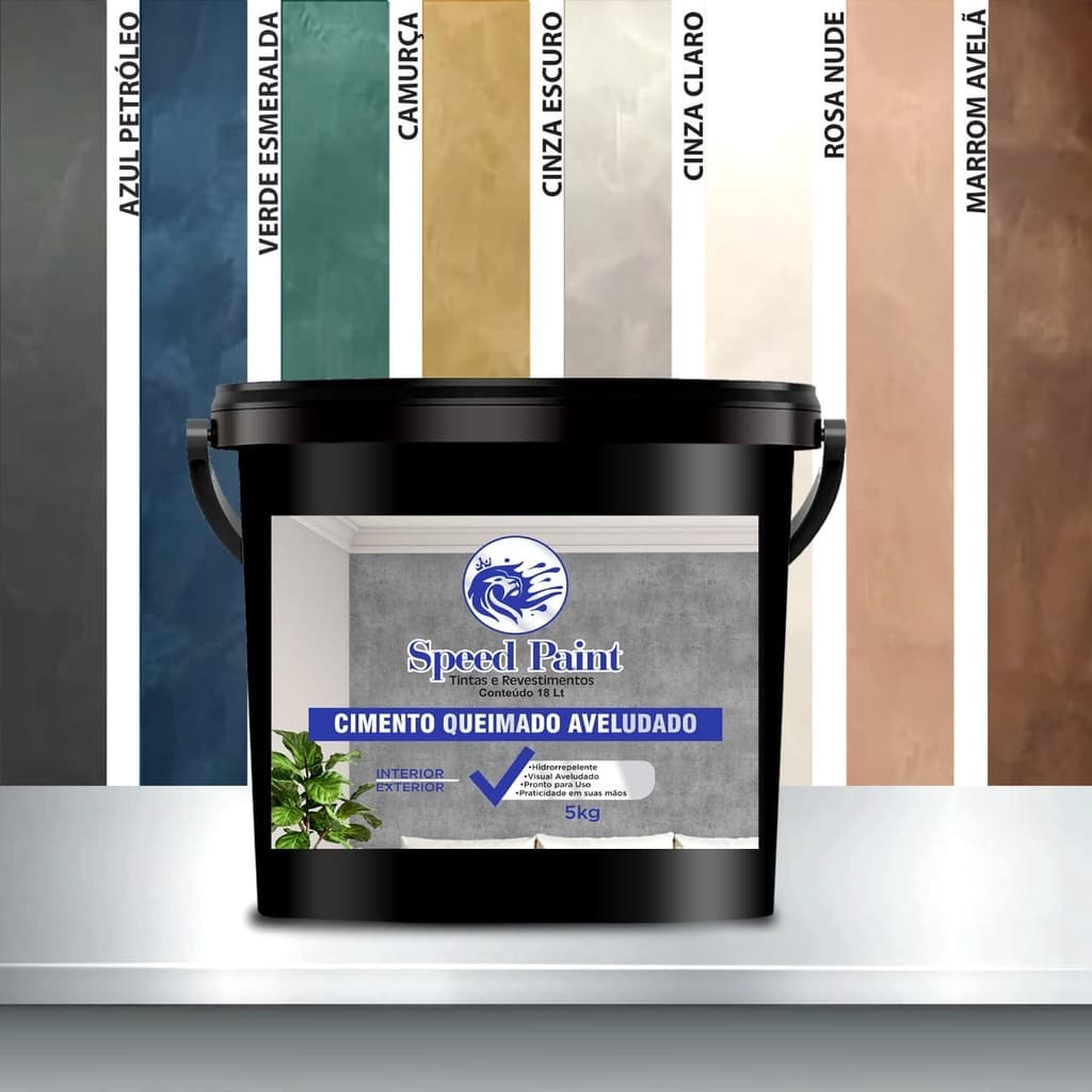 Cimento Queimado Aveludado Velvet 5kg Speed Paint