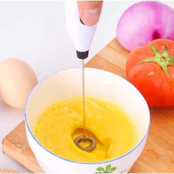 Batedor Manual Mixer Batedor de bebidas Ovos Clara Gema A Pilha eléctrico