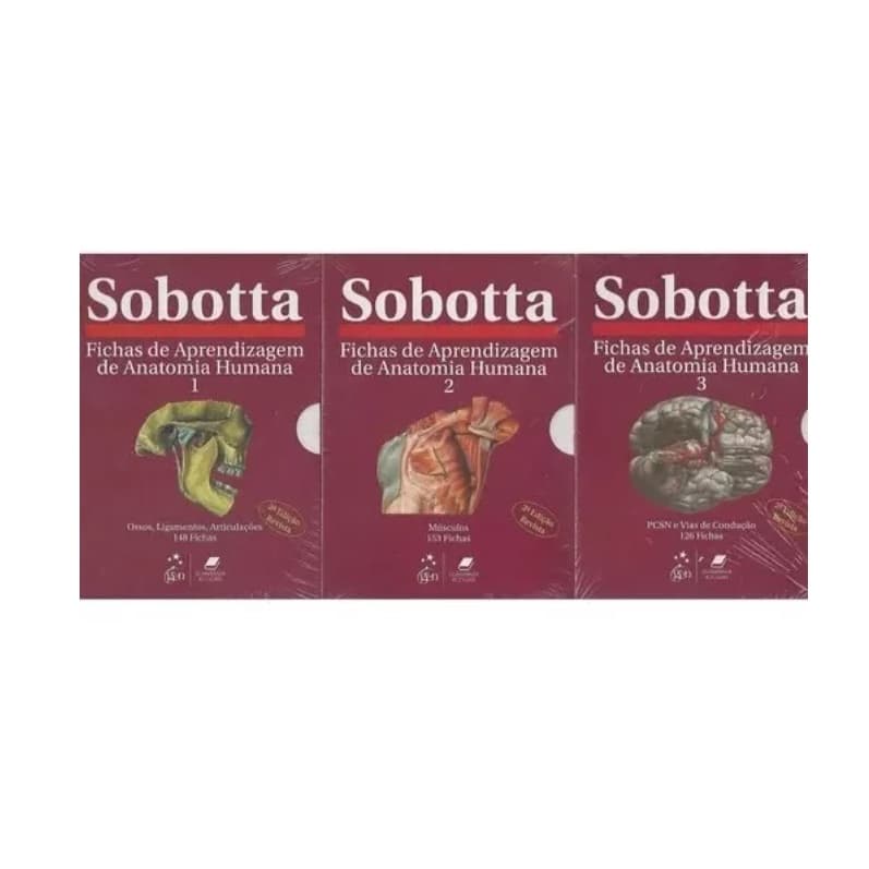 Sobotta - Fichas De Aprendizagem De Anatomia Humana - 3 Volumes