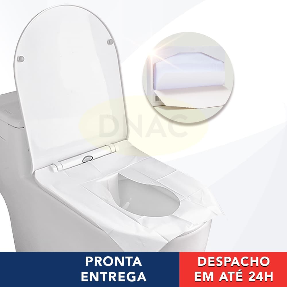 40 Folhas Descartáveis Protetor De Assento Sanitário Para Banheiro