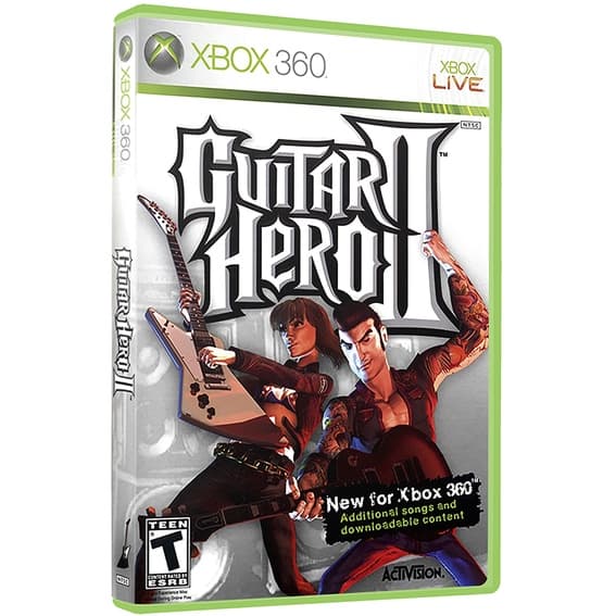 Guitar Hero 2 para Xbox 360 Lt com capa