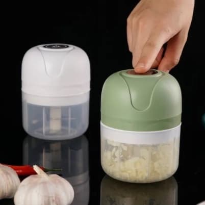 2 Peças Processador Triturador Elétrico 03 Lâminas Corte Rápido Segurança Cozinha Conveniente Artigos De Cozinha Cor Aleatória