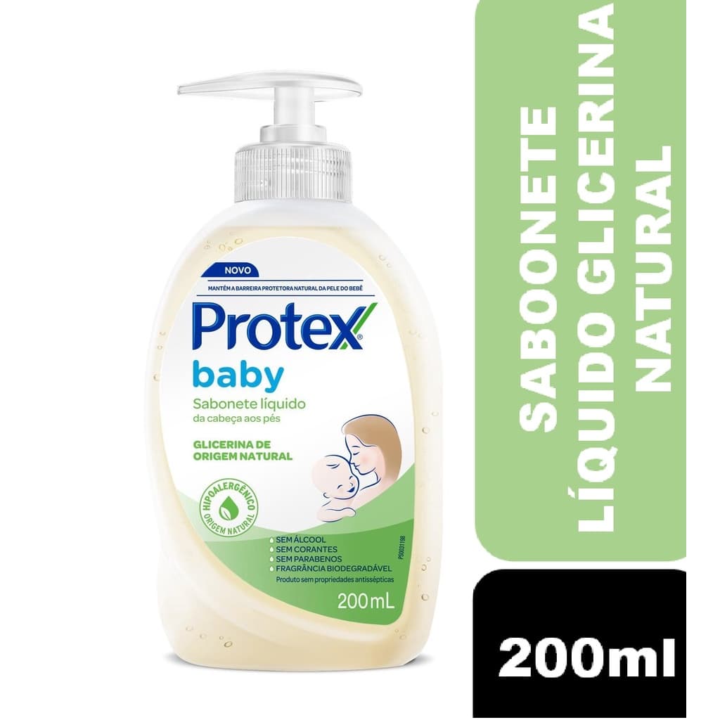 Sabonete Líquido Protex Baby Glicerina Natural 200ml