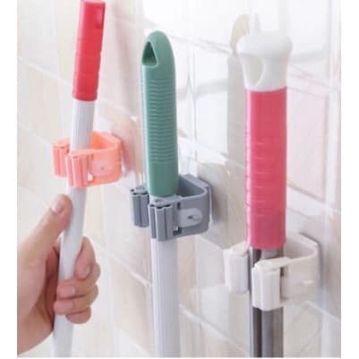 Suporte para Vassouras e Rodo / Suporte de Parede Fortalecer Gancho de Cozinha Banheiro para Organização da Casa