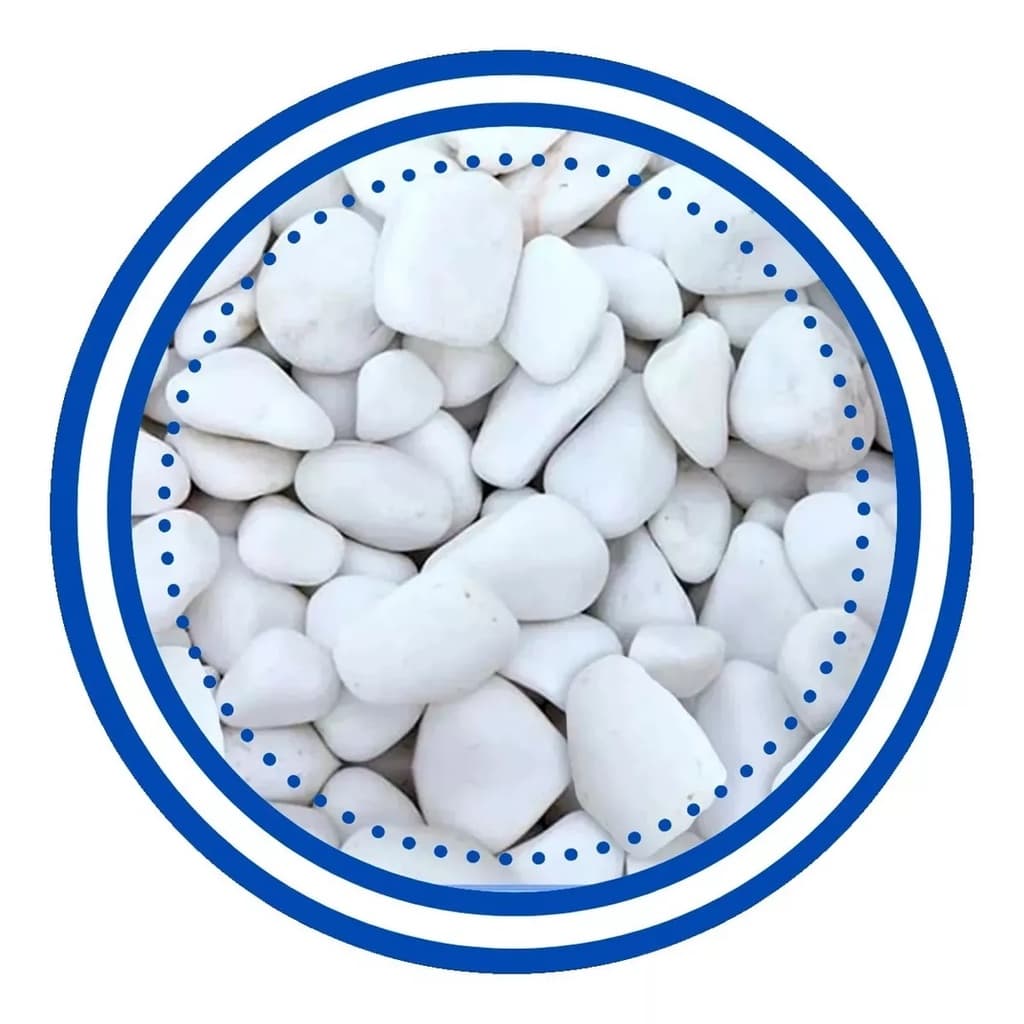 Pedras Decorativas Brancas 4kgs Seixo nº 1