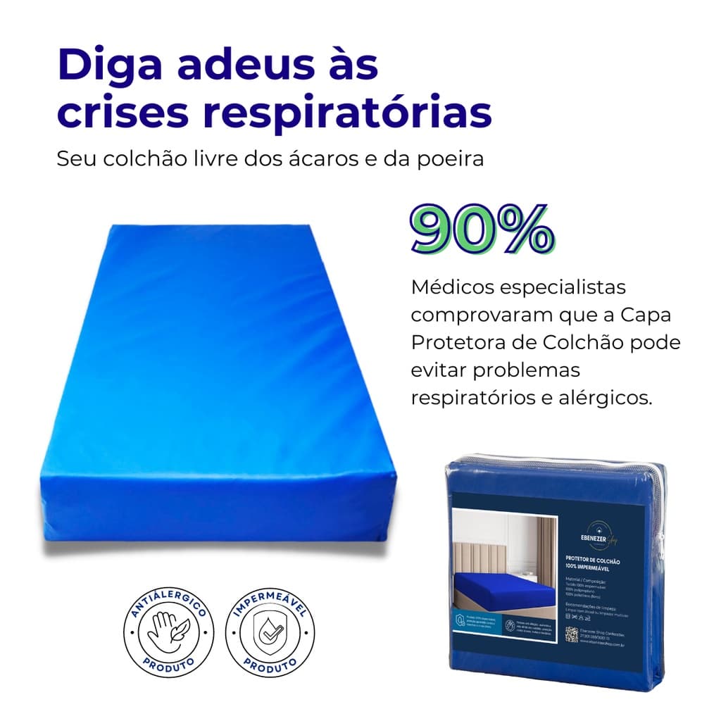 Capa Impermeável para Colchão Solteiro Hospitalar Protetor Cama Protetor Direto da Fábrica Antixixi