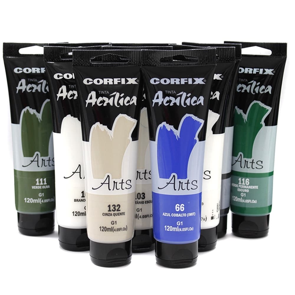 Tinta Acrílica Arts Cores Frias Gi 120ml Corfix