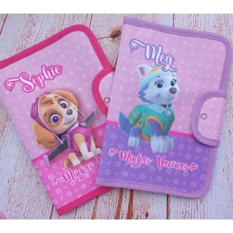 Capa de Cartáo de Vacina Porta documentos de vacinas Temas Femininos personalizada impermeavel