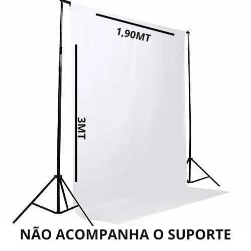 Tecido Fundo Preto/branco Estúdio Foto Infinito 3 x 1,90 metros Fundo Fotográfico fundo infinito