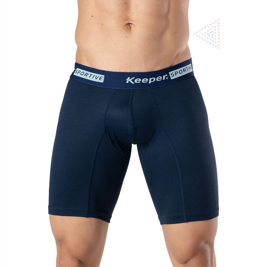 Cueca Esportiva Box Boxer Algodão Long Leg Ciclista Keeper Ant Assaduras
