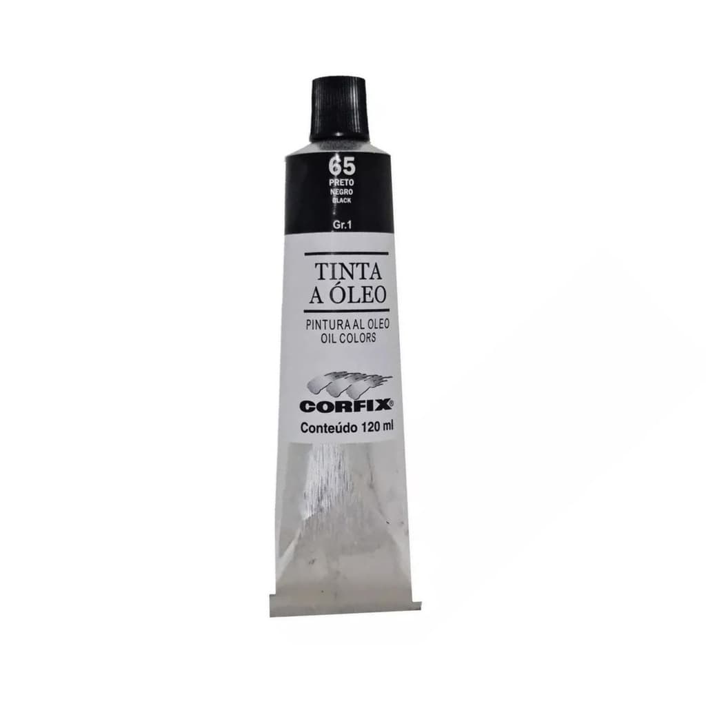 Tinta a Oleo para pintura em tela Corfix G1 Tubo com 120ml