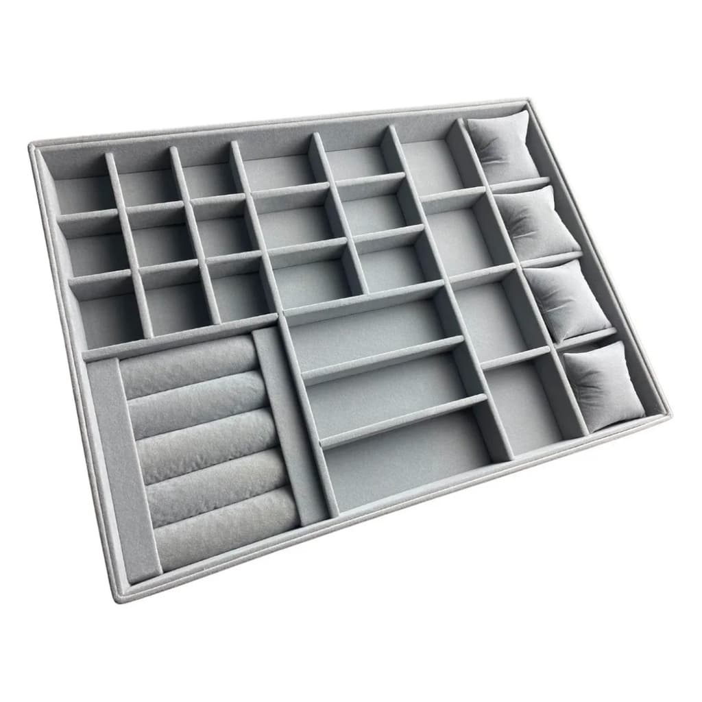 Organizador Porta Joias Para Gavetas Veludo Caixa Organizadora Estojo Porta Joias