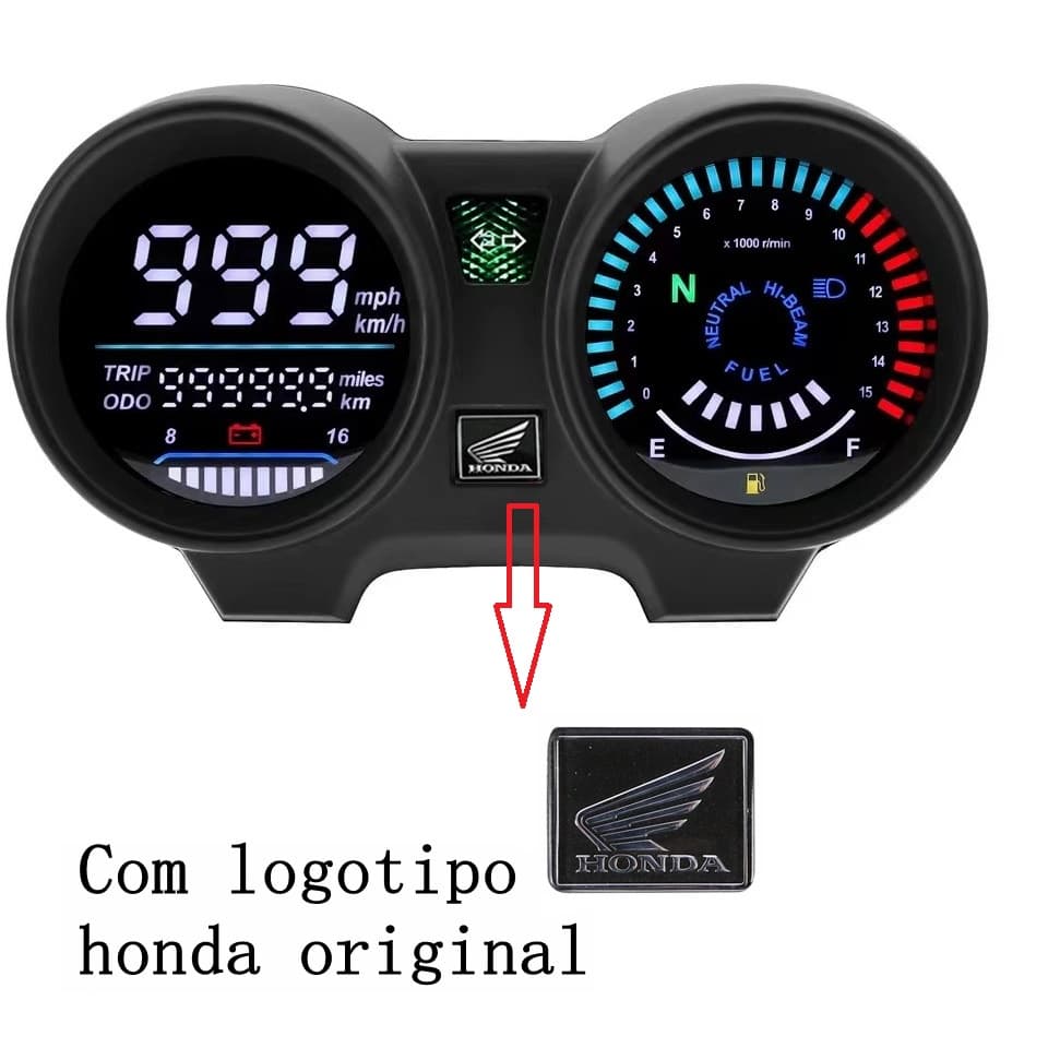 Painel Honda TITAN 150 CG150 Fan esdi Ventilador150 2004-2010 2012 Medidor Digital LED De Motocicleta RPM Velocímetro