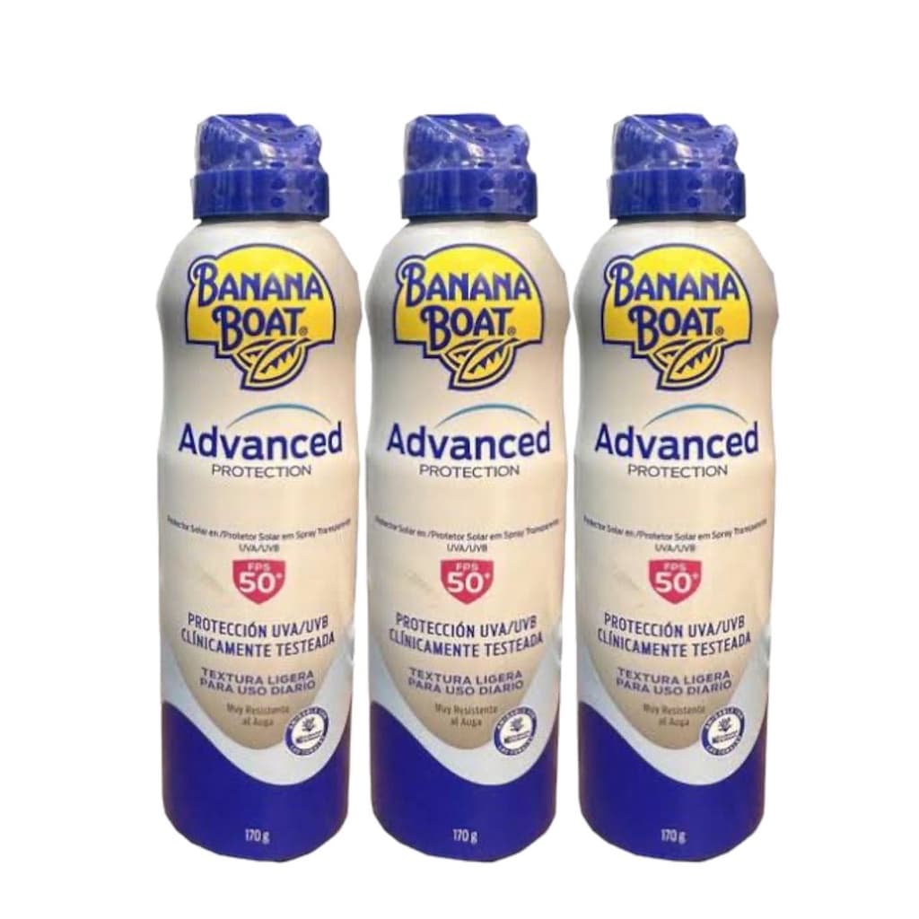 Kit C/3 Protetor Solar Banana Boat Advanced Protect Fps 50+ 170g VAL 05/2028