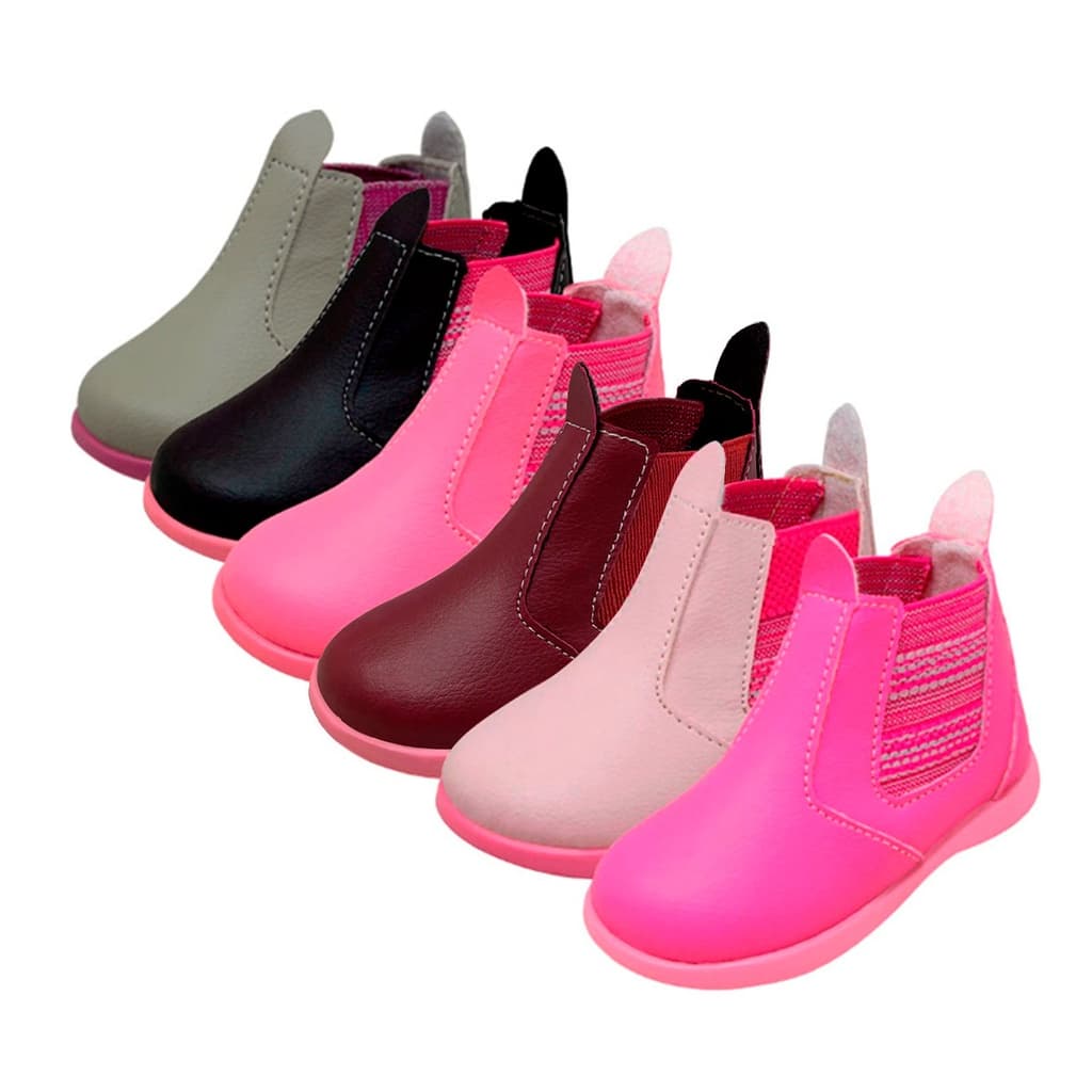 Bota Botina Infantil Menina Festa Junina e Julina Sítio Feminino Rodeio Inverno Country Cano Curto