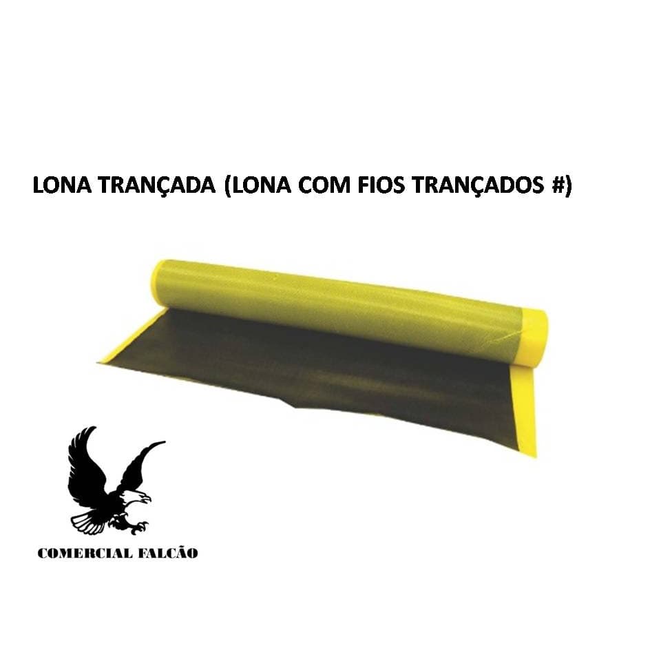 LONA TRANÇADA/TECIDO TRANÇADO EMBORRACHADO ROLO DE 1 KG