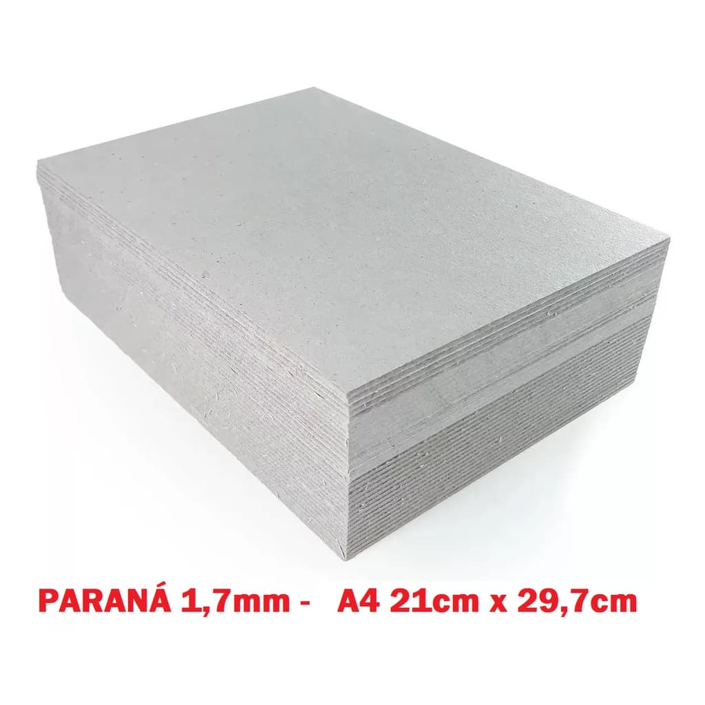 8 Placas Papelão Paraná 1,7mm - A4