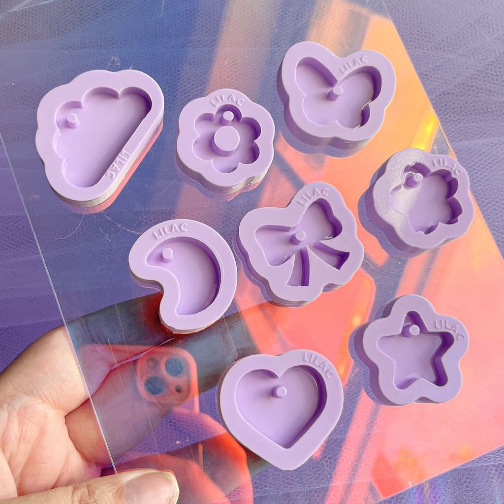 Mini Moldes para Resina Pingentes com Furo 1 - Unitário