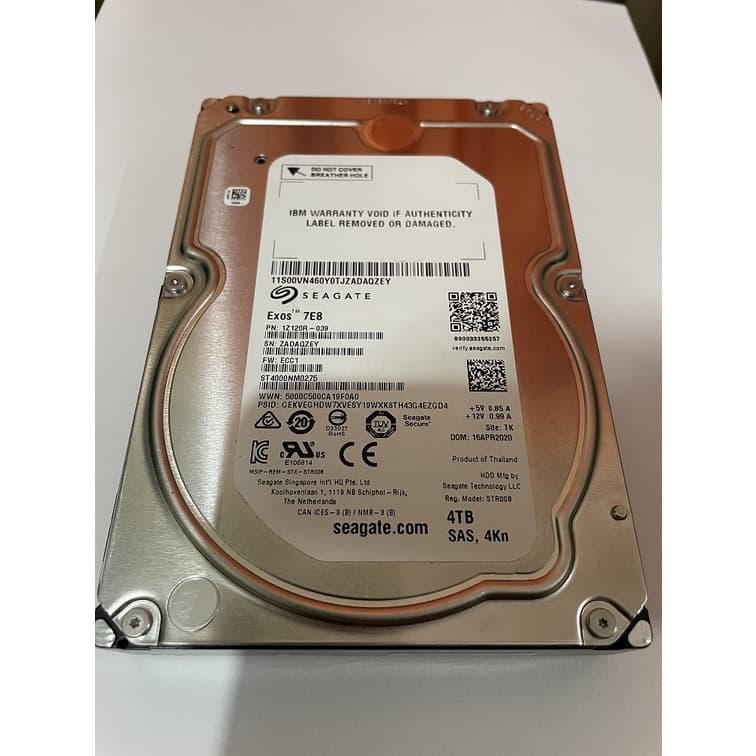 Hd Sas 3.5 4tb 12gbps Seagate Exos 7e8 St4000nm0275 12g
