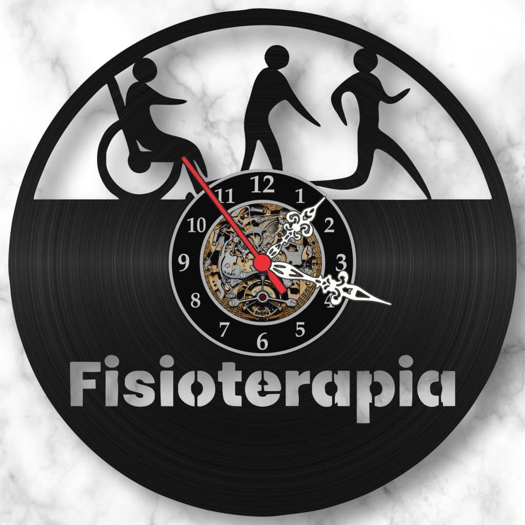 Relógio Parede Fisioterapia Profissões Estudantes Vinil Lp