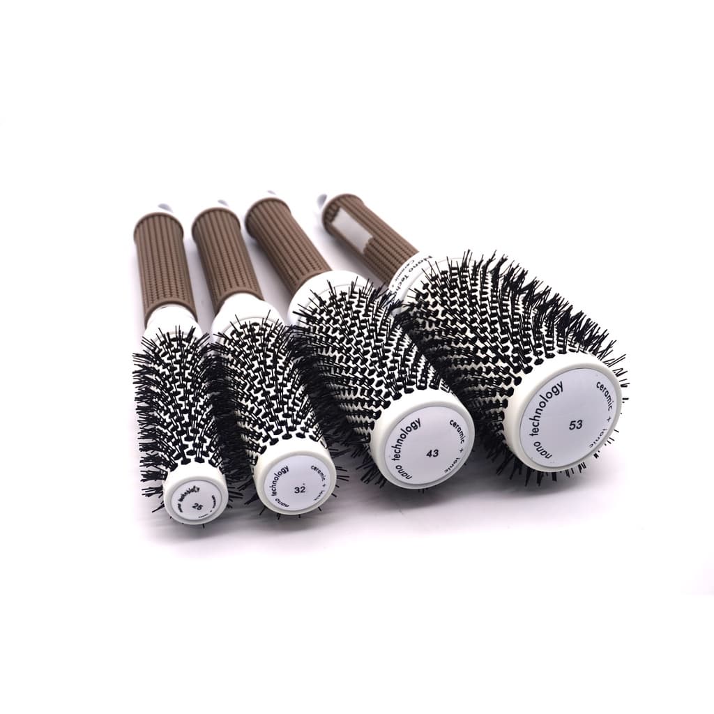 Escovas Vazada Térmica Cerâmica Nano Tecnologia Para Escovação Cabelo