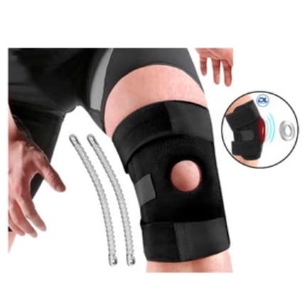 Kit Com 2Pcs Joelheira Compressão Ortopedica Articulada Apoio Reforçado