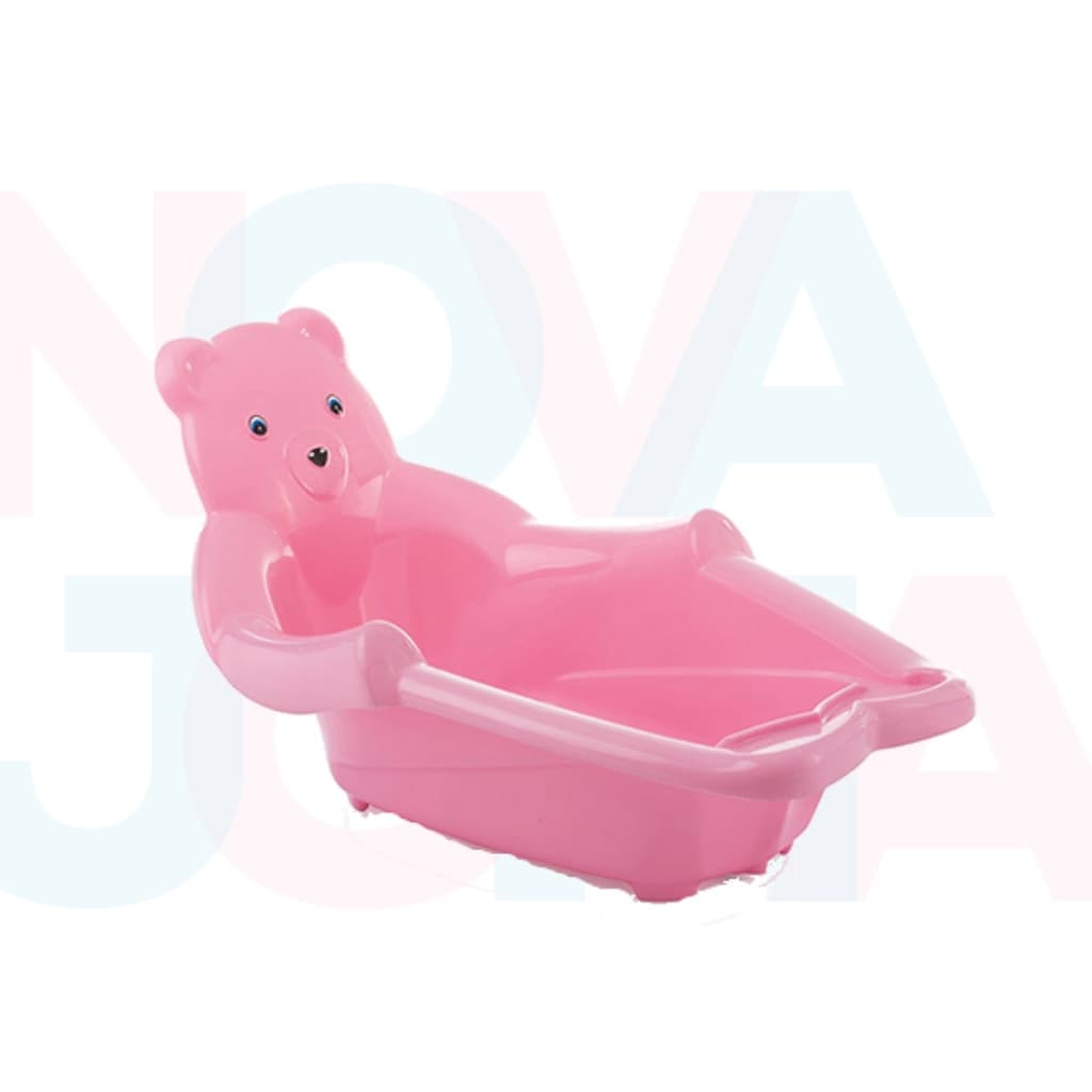 Banheira com Encosto Urso Adoleta | Conforto e Segurança Rosa